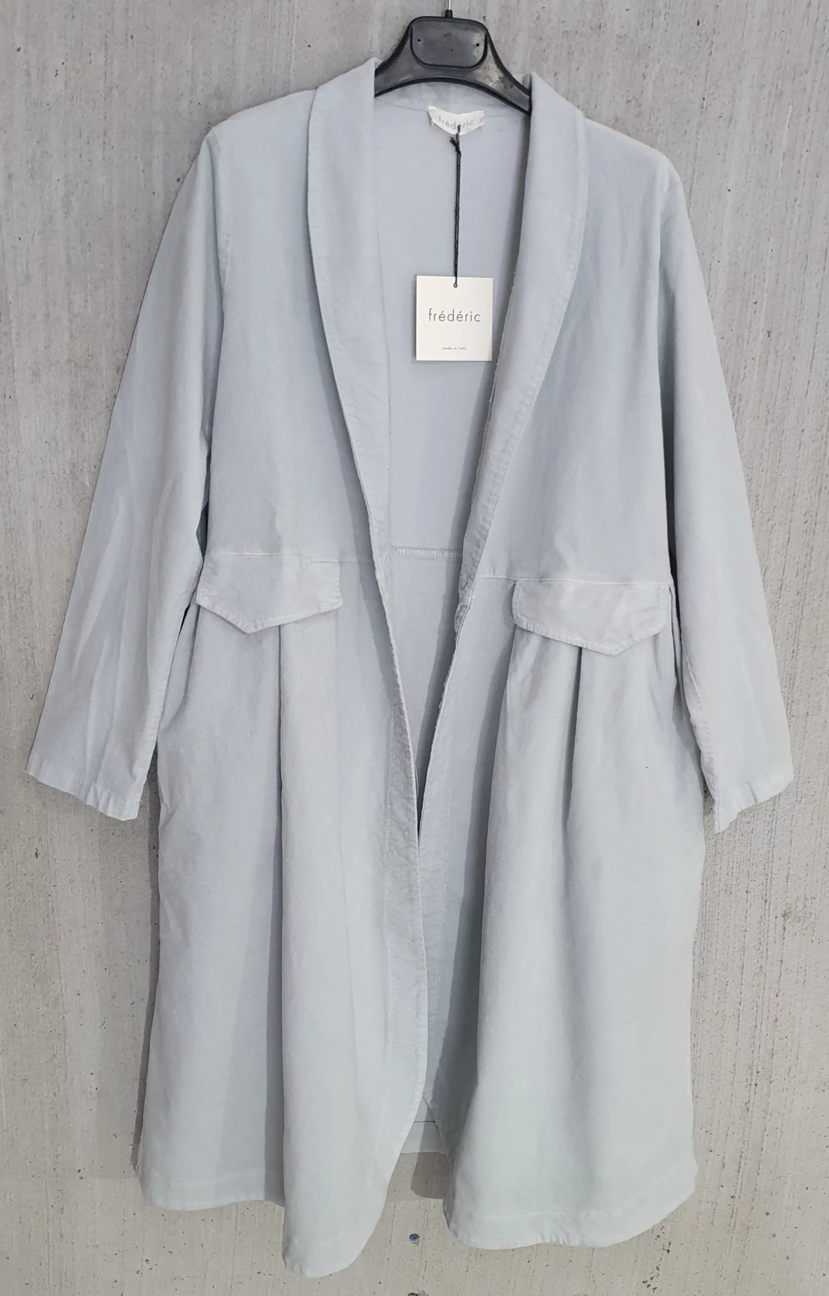 Women's Natural Cotton Velvet Coat Silver Women's Natural Cotton Velvet Coat