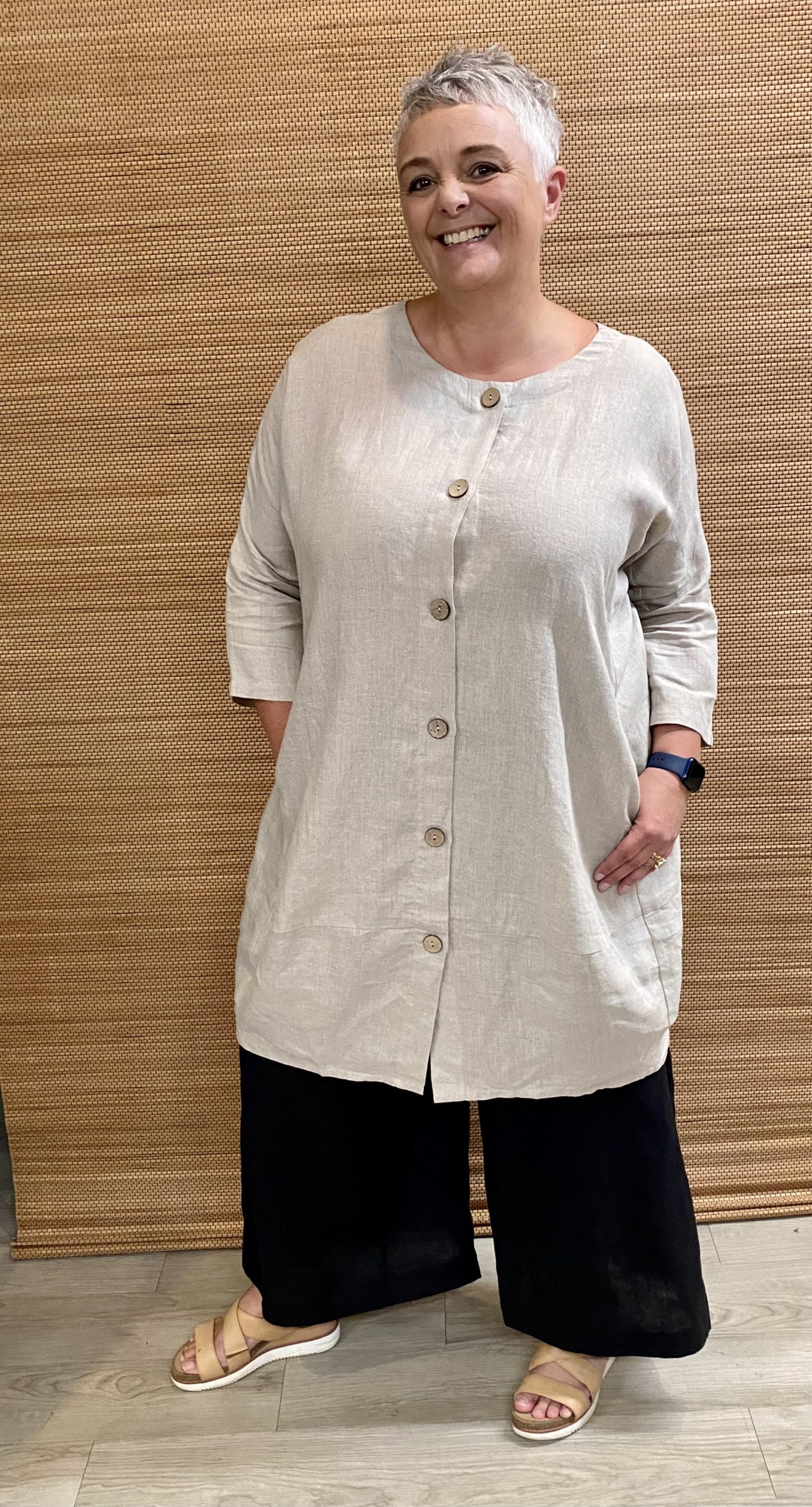 Women's Natural Linen Versatile Dress/Coat Women's Natural Linen Versatile Dress/Coat