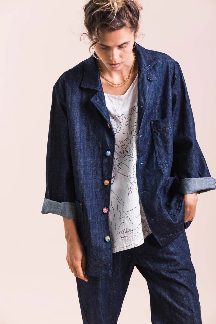 Juliette Jacket in Denim *Organic Cotton